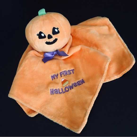 Magic Years My First Halloween Soft Snuggle Buddy Baby Blanket  Lovey Toy Rattle - Picture 3 of 7